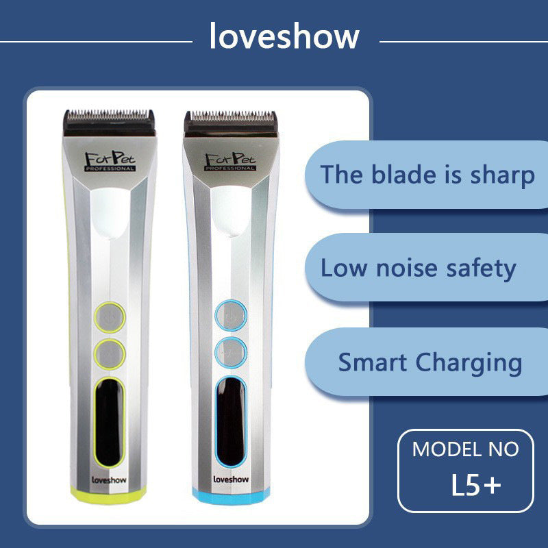 Madeshow Loveshow L5+ Pet Electric Push, Clipper, Hair-leaving Knife Head, Electric Push, Cat and Dog Fader, Razor Universal.