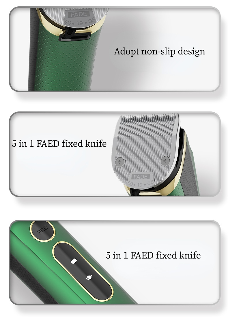 Madeshow 982F Men Hair Clipper LED Display Low Noise Cordless Ceramic Blade Professional Hair Cutting Machine Hair Trimmer