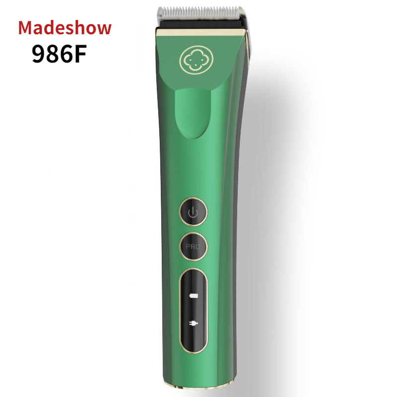 Madeshow 982F Men Hair Clipper LED Display Low Noise Cordless Ceramic Blade Professional Hair Cutting Machine Hair Trimmer