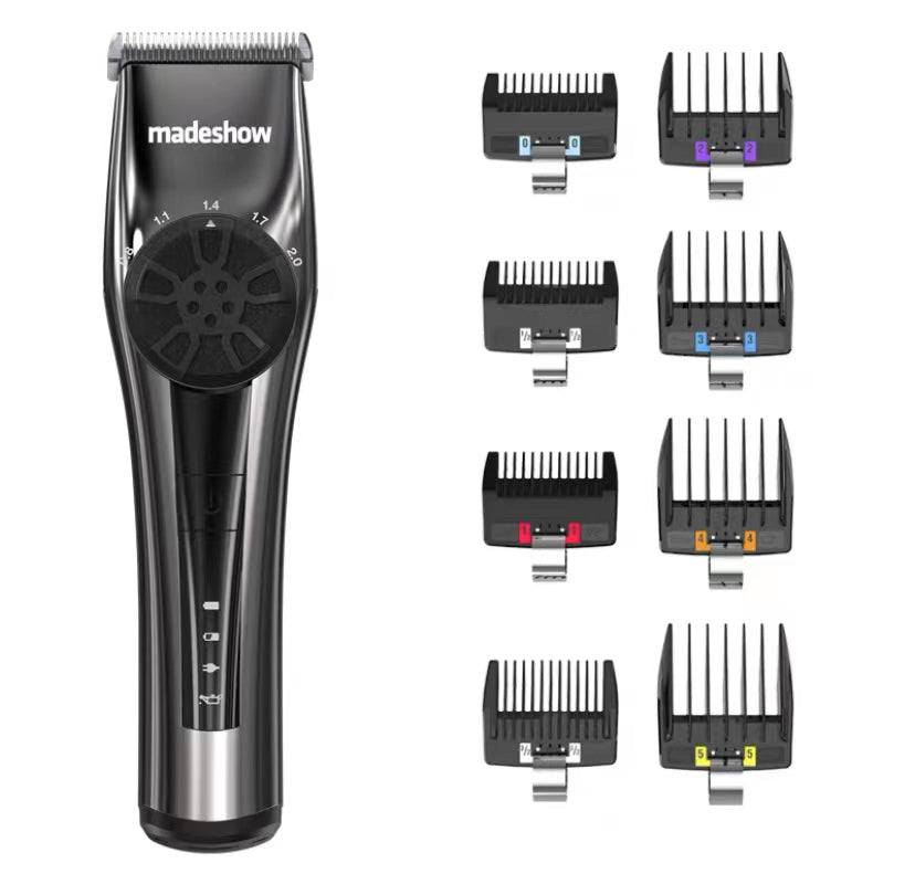 Madeshow M2+ Professional Oil Head Hair Clipper Hair Cutter Titanium Plated Ceramic Blade 6500rpm Hair Salon Trimmer