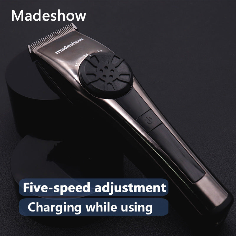 Madeshow M2+ Professional Oil Head Hair Clipper Hair Cutter Titanium Plated Ceramic Blade 6500rpm Hair Salon Trimmer