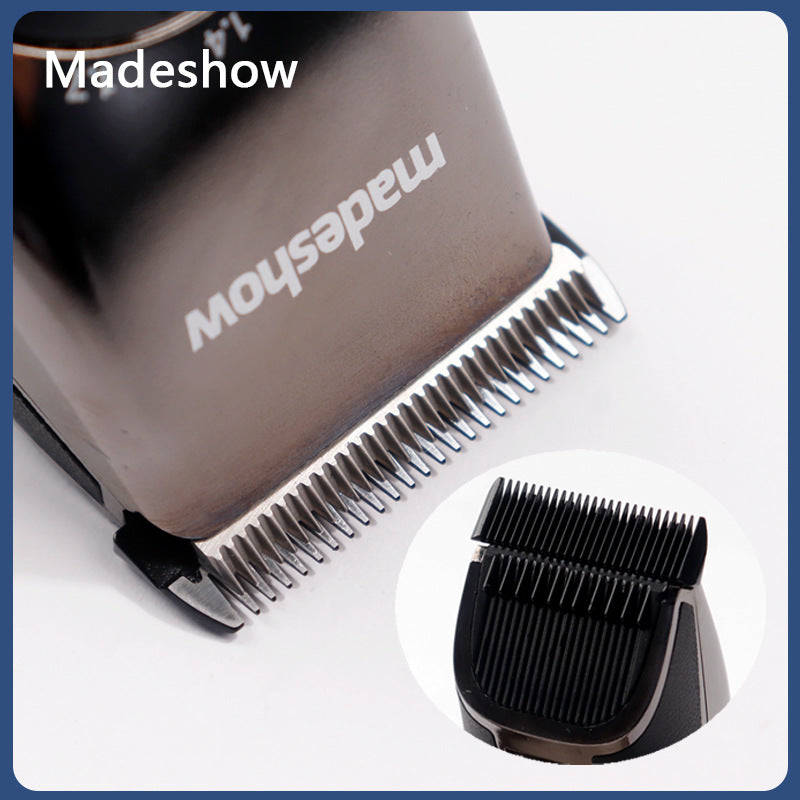 Madeshow M2+ Professional Oil Head Hair Clipper Hair Cutter Titanium Plated Ceramic Blade 6500rpm Hair Salon Trimmer