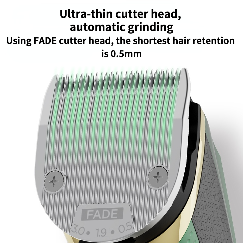 Madeshow 982F Men Hair Clipper LED Display Low Noise Cordless Ceramic Blade Professional Hair Cutting Machine Hair Trimmer