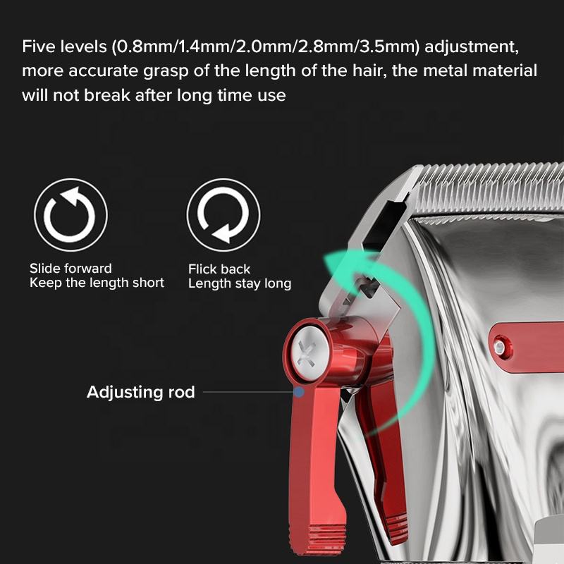 Madeshow M5 Professional Hair Clippers, Electric Hair Cutters Machine Grooming Kit Trimmer Styling Tools Clipper Barbers
