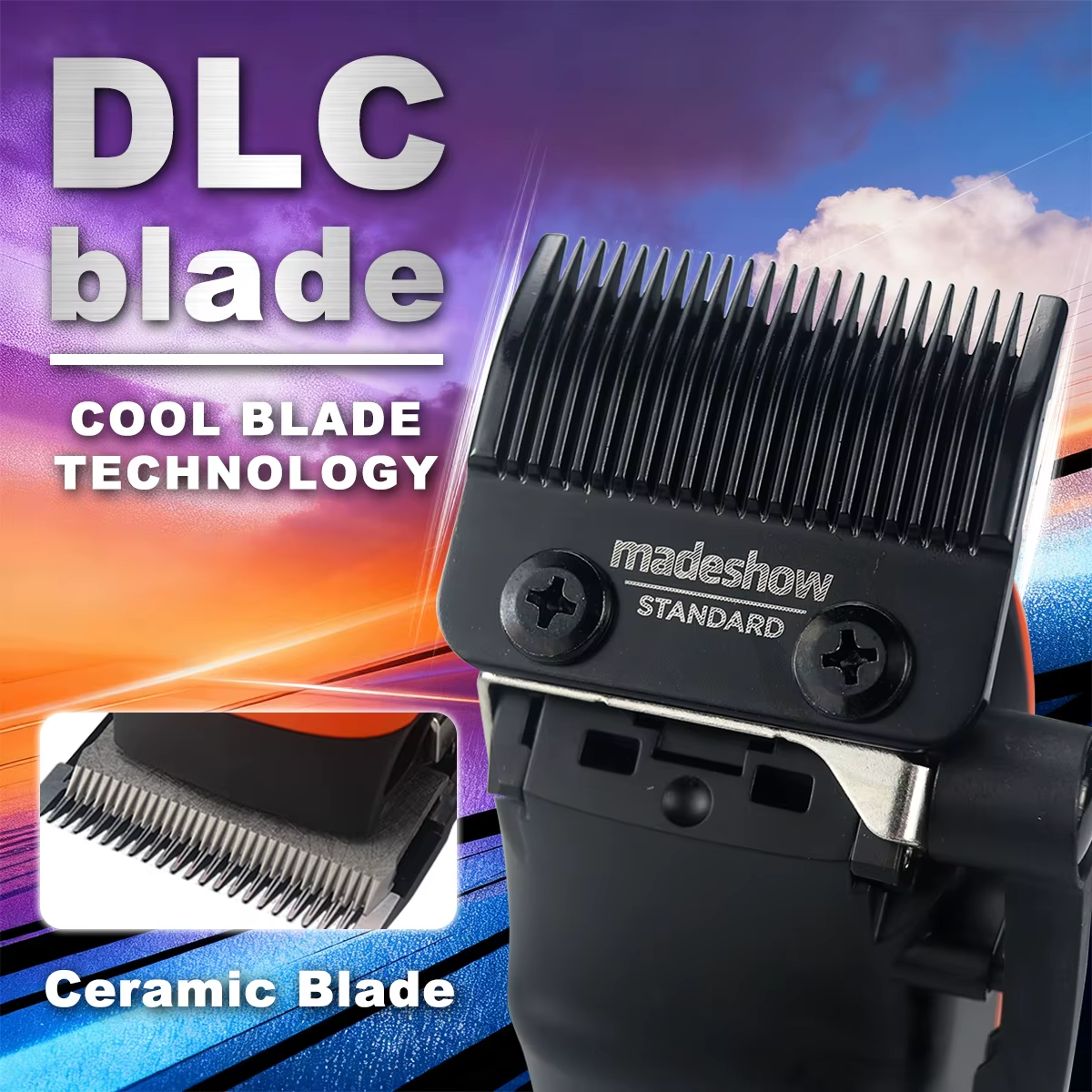MADESHOW M15 Men's Hair Clipper DLC Blade 6800RPM 6.5W Low Noise for Salon Use Professional Hair Clipper Hair Cutting Machine