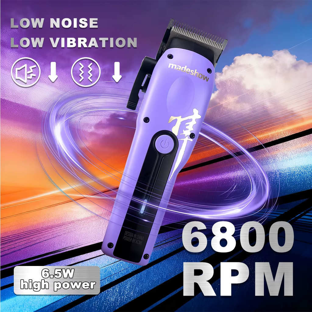 MADESHOW M15 Men's Hair Clipper DLC Blade 6800RPM 6.5W Low Noise for Salon Use Professional Hair Clipper Hair Cutting Machine