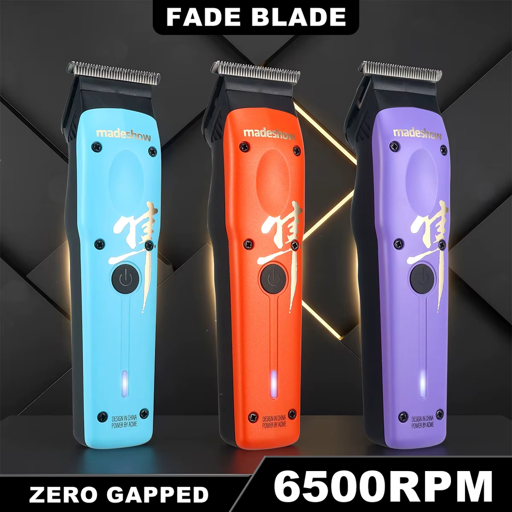 Madeshow M16 Trimmer for Men with DLC Blade Zero Gapped 6.5W Professional Hair Trimmer Machine for Barber Shop Finishing Machine