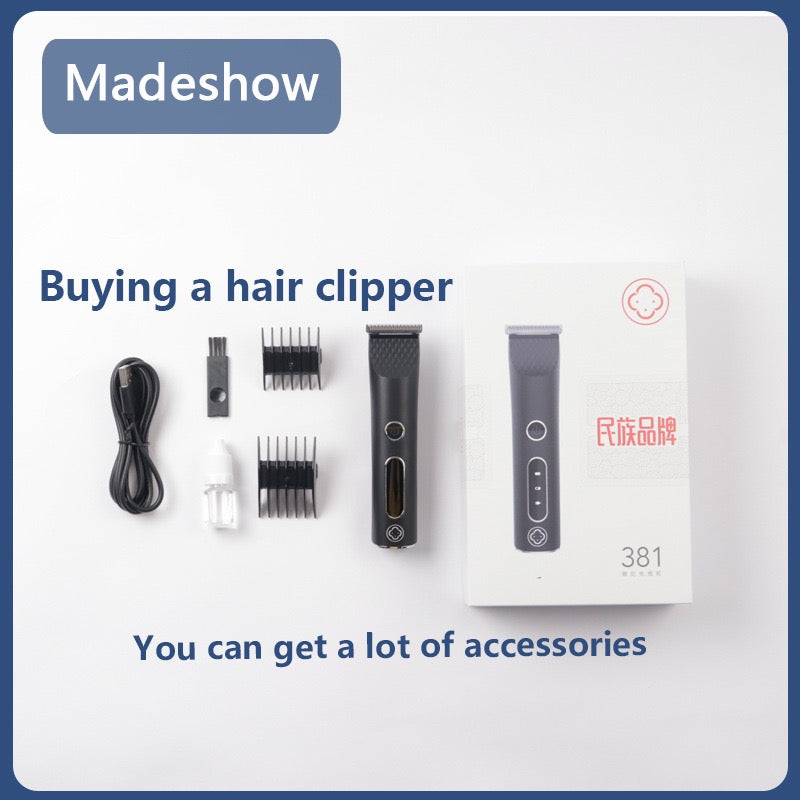 madeshow 381 Professional Barbers Hair Clipper Trimmer
