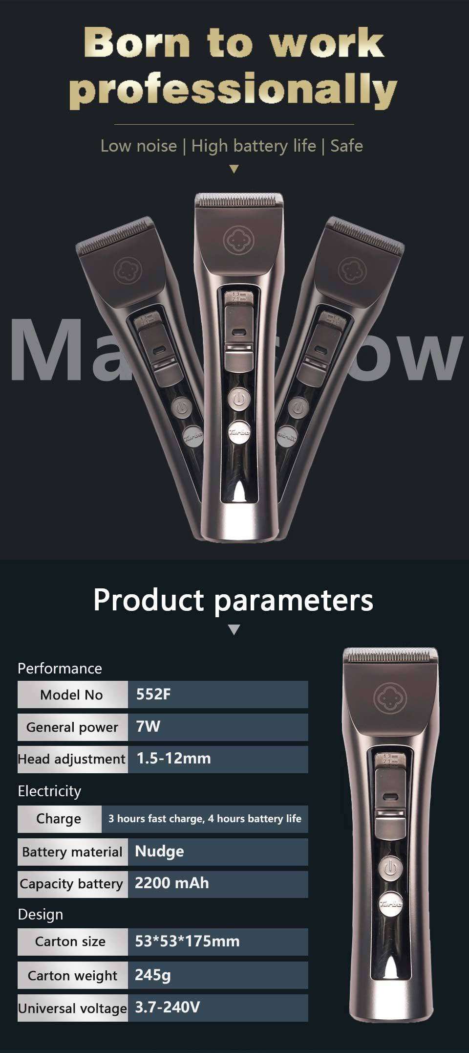 Madeshow 552F All steel fixed blade hair clipper