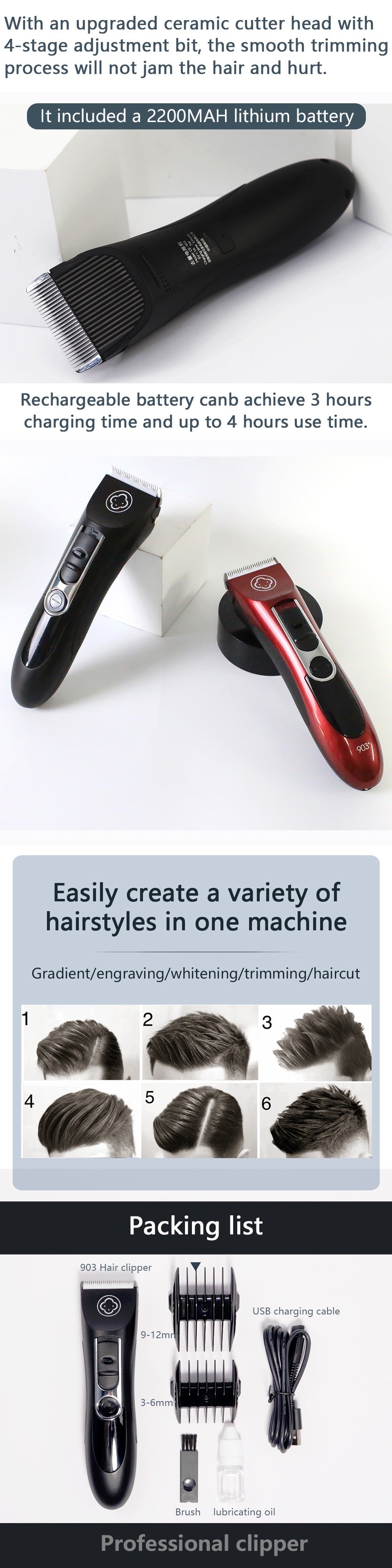 madeshow CE903 Hair Trimmer