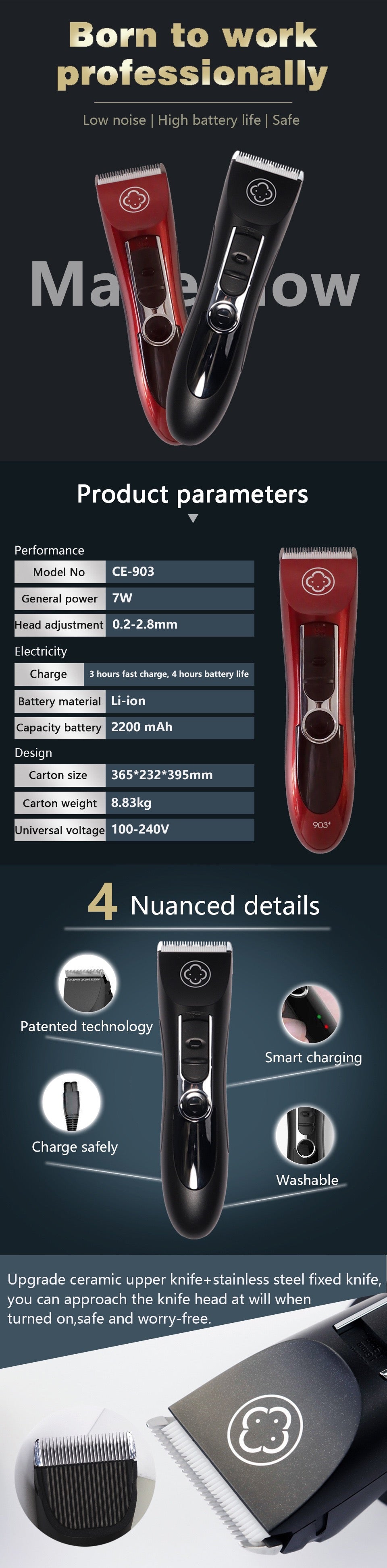 madeshow CE903 Hair Trimmer